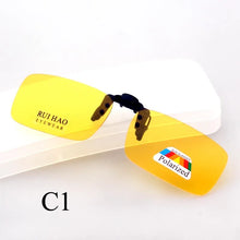 Load image into Gallery viewer, RUI HAO EYEWEAR Brand Small Clip on Sunglasses Polarized Sun Glasses Driving Eyeglasses Grey Brown Yellow Clip on Sunglasses