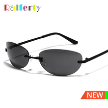 Load image into Gallery viewer, Ralferty Cool Rimless Cat Eye Sunglasses Men Women UV400  Vintage Designer Steampunk Black Sun Glasses Male Retro Shades