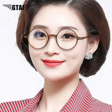 Load image into Gallery viewer, Reading Glasses Women Men  Blue Light Vintage Presbyopic Glasses Round Ultralight Farsighted Eyewear +1.0 +1.5 +2.0 +2.5 To +4.0