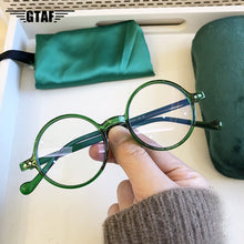 Load image into Gallery viewer, Reading Glasses Women Men  Blue Light Vintage Presbyopic Glasses Round Ultralight Farsighted Eyewear +1.0 +1.5 +2.0 +2.5 To +4.0