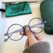 Load image into Gallery viewer, Reading Glasses Women Men  Blue Light Vintage Presbyopic Glasses Round Ultralight Farsighted Eyewear +1.0 +1.5 +2.0 +2.5 To +4.0