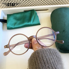 Load image into Gallery viewer, Reading Glasses Women Men  Blue Light Vintage Presbyopic Glasses Round Ultralight Farsighted Eyewear +1.0 +1.5 +2.0 +2.5 To +4.0