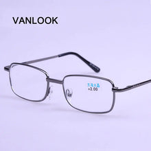 Load image into Gallery viewer, Reading Glasses for Men +1.00 +1.50 +2.00 +2.50 +3.00 +3.50 +4.00 Spectacles for Farsight Gafas de Lectura Gunmetal Grey