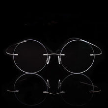 Load image into Gallery viewer, Ready made women Titanium Alloy Rimless myopia glasses Nearsighted Glasses prescription glasses -1.0 -1.5 -2.0 -2.5 -3.0 -3.5 -4