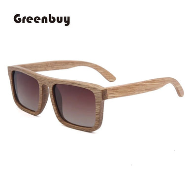 Real Natural Du Wood Original Sunglasses Most Fashionable  Polarized Glasses for Ladies Men Retro Design  Square Vintage Brand