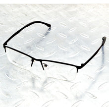 Load image into Gallery viewer, Rectangle Half-rim Titanium Alloy Simple Business Style Men Black Color Optical Glasses Frame Eyeglasses Eyeframe Eyewear