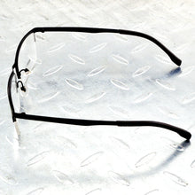 Load image into Gallery viewer, Rectangle Half-rim Titanium Alloy Simple Business Style Men Black Color Optical Glasses Frame Eyeglasses Eyeframe Eyewear