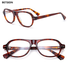 Load image into Gallery viewer, Retro Acetate Glasses Aviator Vintage Mens Women Eyeglasses Frames Spring Hinges Optical Rx able Prescription Spectacles