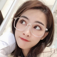 Carica l&#39;immagine nel visualizzatore di Gallery, Retro Big Frame Oversized Finished Myopia Eyeglasses Women Men Eye Glasses Short-sighted Spectacle  -1.0 -1.5 -2.0 -2.5 To -6.0