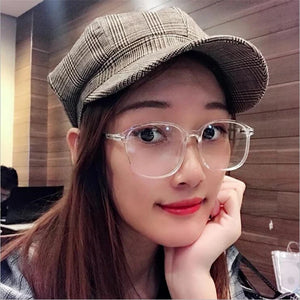 Retro Big Frame Oversized Finished Myopia Eyeglasses Women Men Eye Glasses Short-sighted Spectacle  -1.0 -1.5 -2.0 -2.5 To -6.0