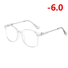 Load image into Gallery viewer, Retro Big Frame Oversized Finished Myopia Eyeglasses Women Men Eye Glasses Short-sighted Spectacle  -1.0 -1.5 -2.0 -2.5 To -6.0