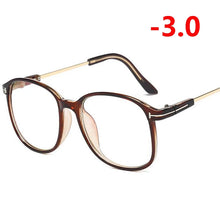 Load image into Gallery viewer, Retro Big Frame Oversized Finished Myopia Eyeglasses Women Men Eye Glasses Short-sighted Spectacle  -1.0 -1.5 -2.0 -2.5 To -6.0