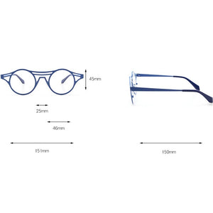 Retro Cat Eye Glasses Frame Personality Hand-Made Irregular Frame Men Women Top Grade Metal Eyewear