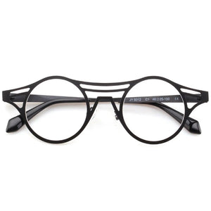 Retro Cat Eye Glasses Frame Personality Hand-Made Irregular Frame Men Women Top Grade Metal Eyewear