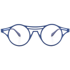 Retro Cat Eye Glasses Frame Personality Hand-Made Irregular Frame Men Women Top Grade Metal Eyewear