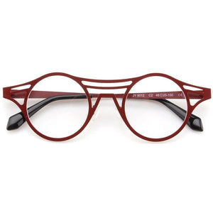 Retro Cat Eye Glasses Frame Personality Hand-Made Irregular Frame Men Women Top Grade Metal Eyewear