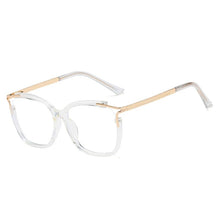 Load image into Gallery viewer, Retro Fashion Female Square Eyeglasse Frame   Full Rim Cat Eye Stylish UV400 Prescription Eyewear Spectacles 오버사이즈 안경