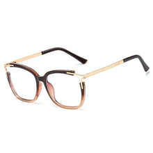 Load image into Gallery viewer, Retro Fashion Female Square Eyeglasse Frame   Full Rim Cat Eye Stylish UV400 Prescription Eyewear Spectacles 오버사이즈 안경