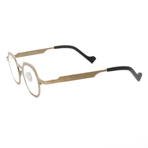 Retro Geometric Men Titanium Glasses Frames Round Women Metal Eyeglasses Optical Spectacles Green Fashion Square Rx Eyewear Blue