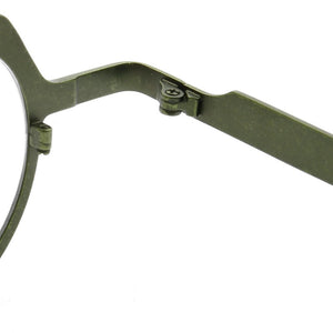 Retro Geometric Men Titanium Glasses Frames Round Women Metal Eyeglasses Optical Spectacles Green Fashion Square Rx Eyewear Blue