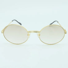 Load image into Gallery viewer, Retro Oval Metal Sunglasses Men Designer Brand Mens Carter Sun Glasses    Gold Sunglass Round Stylish Eyewear