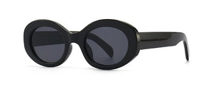 Retro Oval Women's Sunglasses  Popular Black Sunglasses Female ins Small Trends Shades Glases For Women UV400