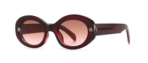 Retro Oval Women's Sunglasses  Popular Black Sunglasses Female ins Small Trends Shades Glases For Women UV400
