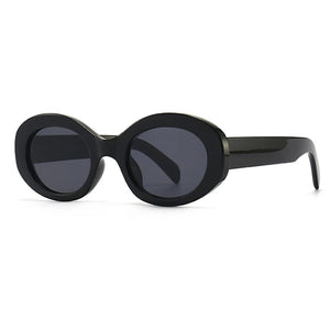 Retro Oval Women's Sunglasses  Popular Black Sunglasses Female ins Small Trends Shades Glases For Women UV400
