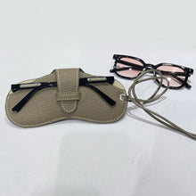 Load image into Gallery viewer, Retro PU Leather Glasses Bag Portable Myopia Frame Protector Simple Hanging Neck Wrist Sunglasses Case Storage Box
