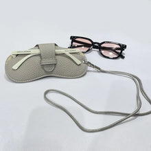 Load image into Gallery viewer, Retro PU Leather Glasses Bag Portable Myopia Frame Protector Simple Hanging Neck Wrist Sunglasses Case Storage Box