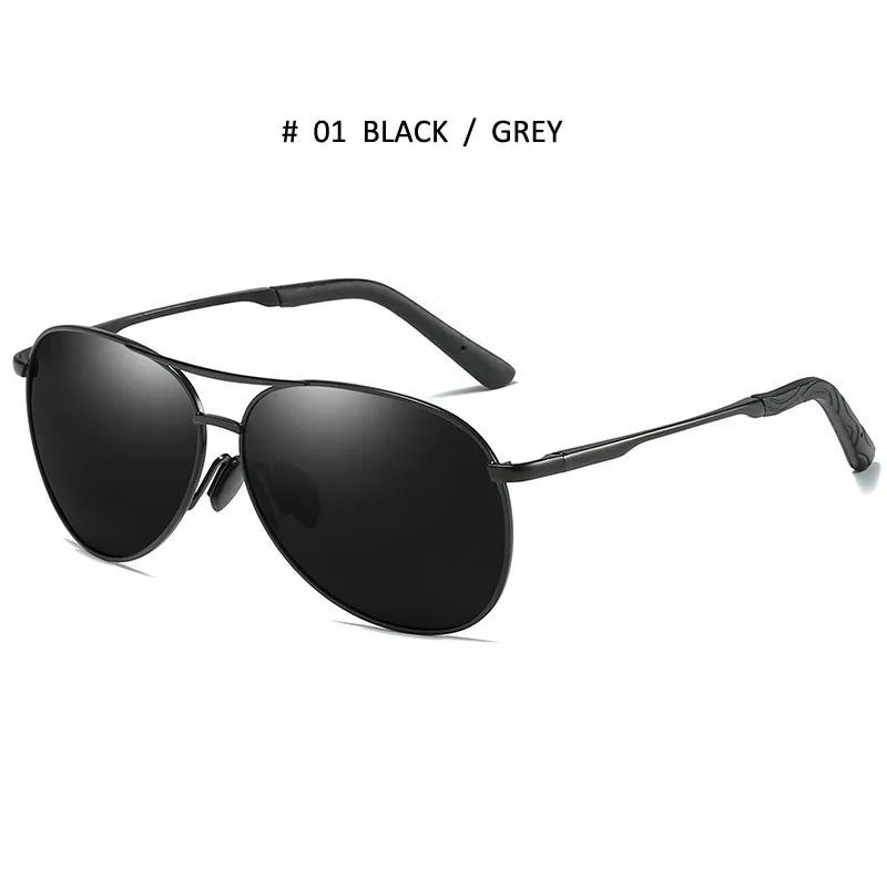 Retro Polarized Sunglasses Men  Car Driving Glasses Metal Eyewear UV400 Lentes De Sol Hombre