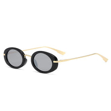 Carica l&#39;immagine nel visualizzatore di Gallery, Retro Punk Men Oval Sunglasses Women  Clear Ocean Lens Shades UV400 Men Trending Sun Glasses