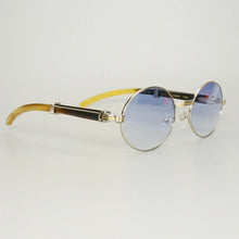 Load image into Gallery viewer, Retro Raw Impression Buffalo Horn Men&#39;s Sunglasses  Mens Sun Glasses Carter Oval Myopia Lentes De Sol Reading Glasses