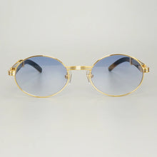 Load image into Gallery viewer, Retro Raw Impression Buffalo Horn Men&#39;s Sunglasses  Mens Sun Glasses Carter Oval Myopia Lentes De Sol Reading Glasses
