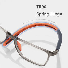 Load image into Gallery viewer, Retro Reading Glasses Men TR90 Sports Spring Leg Presbyopia Eyeglasses +1.0 To +4.0 Optical Lenses for Women Blue Light Eyewear