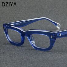 Load image into Gallery viewer, Retro Rectangle Punk Acetate Optical Glasses Frames Men Women  Reading Eyeglasses Customized Prescription Glasses 60792