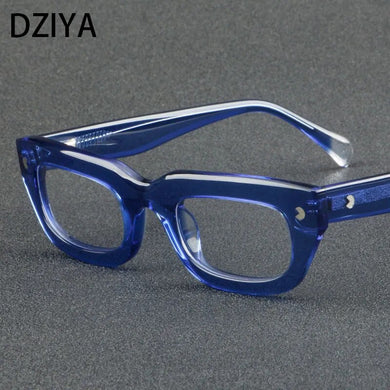 Retro Rectangle Punk Acetate Optical Glasses Frames Men Women  Reading Eyeglasses Customized Prescription Glasses 60792
