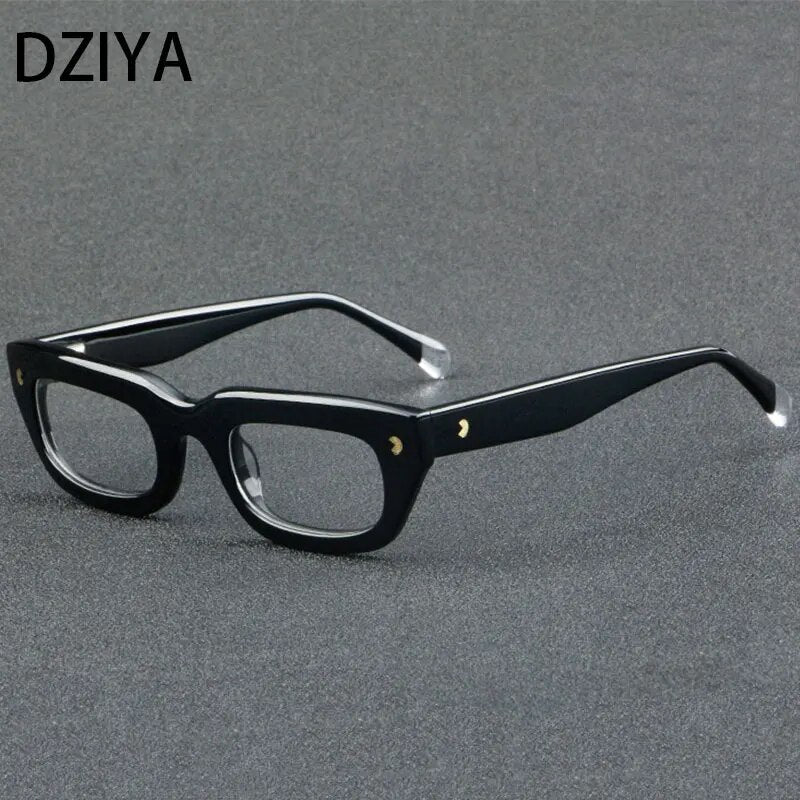 Retro Rectangle Punk Acetate Optical Glasses Frames Men Women  Reading Eyeglasses Customized Prescription Glasses 60792