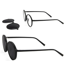 Load image into Gallery viewer, Retro Round Magnetic Clip On Sunglasses TR90 Oval Glasses Frame For Men Women Polarized For Prescription Eyeglasses Monturas