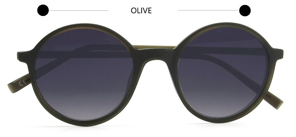 Retro Round Magnetic Clip On Sunglasses TR90 Oval Glasses Frame For Men Women Polarized For Prescription Eyeglasses Monturas