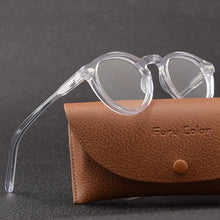 Load image into Gallery viewer, Retro Round Small Acetate frame optical eyeglasses frame clear lens glasses frame women men myopia spectacles prescription frame