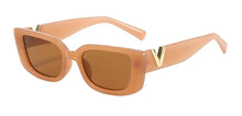 Load image into Gallery viewer, Retro Small Brand Designer Sunglasses Vintage Summer Traveling Rectangle Sun Glasses Lady Black Classic Oculos De Sol UV400