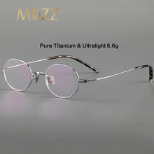 Load image into Gallery viewer, Retro Small Size Pure Titanium Glasses Frame Japanese Designer Men Ultralight Myopia Eyeglasses Handmade Prescription Eyewear
