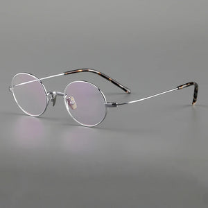 Retro Small Size Pure Titanium Glasses Frame Japanese Designer Men Ultralight Myopia Eyeglasses Handmade Prescription Eyewear