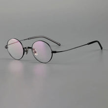 Load image into Gallery viewer, Retro Small Size Pure Titanium Glasses Frame Japanese Designer Men Ultralight Myopia Eyeglasses Handmade Prescription Eyewear