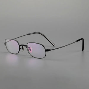 Retro Small Size Pure Titanium Glasses Frame Japanese Designer Men Ultralight Myopia Eyeglasses Handmade Prescription Eyewear