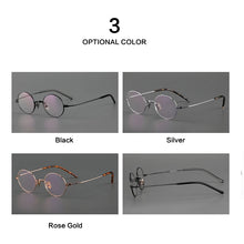 Load image into Gallery viewer, Retro Small Size Pure Titanium Glasses Frame Japanese Designer Men Ultralight Myopia Eyeglasses Handmade Prescription Eyewear