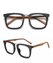 Load image into Gallery viewer, Retro Square Acetate Eyeglasses Frame Wood Grain Design Handmade Men Optical Oculos Reading Prescription Glasses