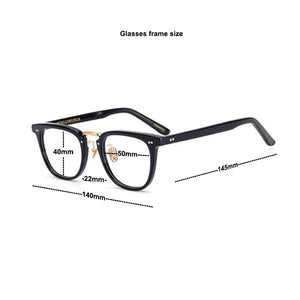 Retro Square glasses frame men  Acetate brand eyeglasses Nerd myopia computer eyeglasses frames for women  spectacles