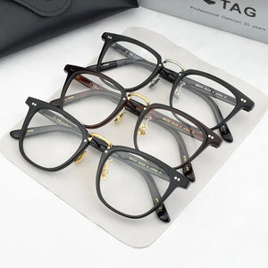 Retro Square glasses frame men  Acetate brand eyeglasses Nerd myopia computer eyeglasses frames for women  spectacles